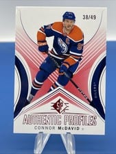 2024 SP Authentic Profile Connor McDavid Gold Patterned Foilboard #AP-1 card