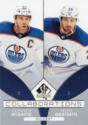 2022-23 SP Authentic Collaborations Connor McDavid/Leon Draisaitl #C-1 card