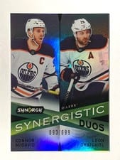 2022-23 Upper Deck Synergy Synergistic Duos Connor McDavid/Leon Draisaitl #SD-18** card