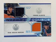 2021-22 SPx Winning Combos Connor McDavid/Ryan Nugent-Hopkins #WC-CMRN card