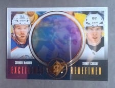 2024 SPx Excellence Redefined Connor McDavid / Sidney Crosby #EX-6 card