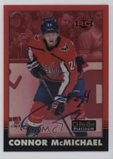 2021 O-Pee-Chee Platinum 2020 Update Retro Red Rainbow Autograph Connor McMichael #R-98 card