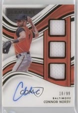 2023 Panini Immaculate Collection Prospect Triple Memorabilia Signatures Connor Norby #PTS-CN card