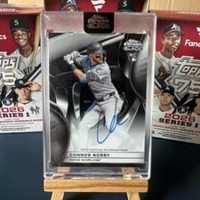 2025 Topps Chrome Black Autographs Connor Norby #CBA-CN card