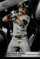 2025 Topps Chrome Black Base Set Connor Norby #29 card