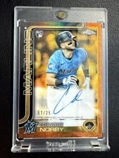 Connor Norby 2025 Topps Gilded Collection Chrome Gold Autographs card