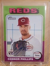 2024 Topps Heritage Real One Autograph Connor Phillips #ROACP card