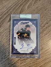 2023-24 Upper Deck Clear Cut Champs Autos Connor Zary #C-CZ card