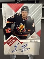 2023-24 Upper Deck Premier Premier Precipice Rookies Autograph Connor Zary #PPR-CZ card