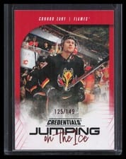 2024-25 Upper Deck Credentials Jumping on the Ice Connor Zary #JI-CZ card