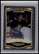 2024-25 Upper Deck Stature 2023-24 Base Update Auto Connor Zary #37 card