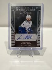 2025-26 Upper Deck Black Diamond Sparkling Scripts Conor Garland #SS-CG card