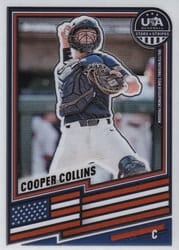 2026 Panini Stars & Stripes Prizm Base Set Cooper Collins #186 card
