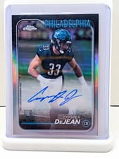 2024 Topps Chrome Rookie Autographs Cooper DeJean #RA-CDE card