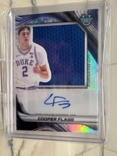 2024-25 Bowman's Best University Prospect Jumbo Relic Autographs Cooper Flagg #PJRA-CF card