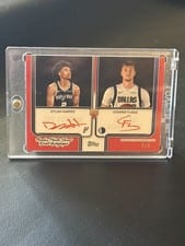 Cooper Flagg / Dylan Harper 2025-26 Topps Rookie Photo Shoot Dual Autographs card