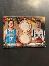 2025-26 Topps Holiday Dual Player Relics Cooper Flagg / Kon Knueppel #DPR-KK card