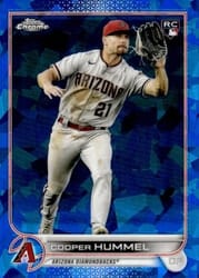 2022 Topps Chrome Update Sapphire Edition Base Set Cooper Hummel #US314 card