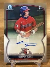 2023 Bowman Draft Chrome Prospect Autographs Cooper Ingle #CDA-CI card
