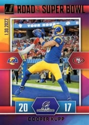 2022 Donruss Road to the Super Bowl Conference Championship Cooper Kupp #CC-CK card