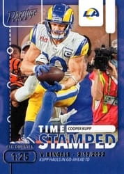 2022 Panini Prestige Time Stamped Cooper Kupp #TS-7 card
