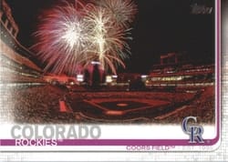 2019 Topps Base Set Coors Field #604 card