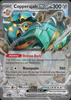 Paldea Evolved Copperajah ex #150 card