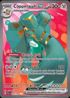 Paldea Evolved Copperajah ex #245 card