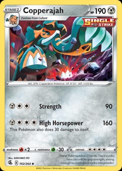 Fusion Strike Copperajah #192 card