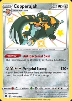 Shining Fates Shiny Vault Copperajah #SV091 card