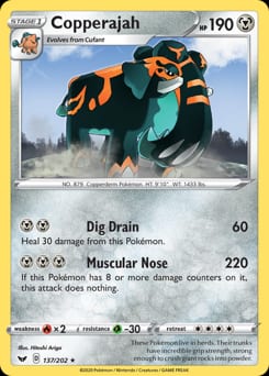 Sword & Shield Copperajah #137 card