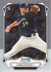 2019 Bowman Sterling Base Set Corbin Burnes #BSR-84 card
