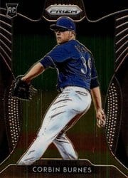 2019 Panini Prizm Base Set Corbin Burnes #103 card