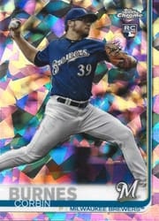 2019 Topps Chrome Sapphire Edition Base Set Corbin Burnes #94 card