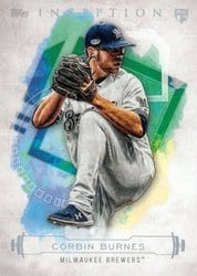 2019 Topps Inception Base Set Corbin Burnes #64 card