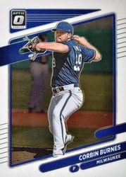 2021 Donruss Optic Base Set Corbin Burnes #144 card