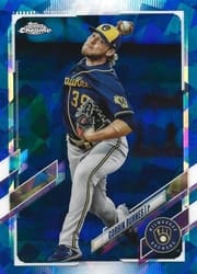 2021 Topps Chrome Sapphire Edition Base Set Corbin Burnes #619 card