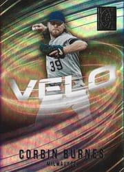 2022 Panini Capstone Velo Corbin Burnes #V-9 card