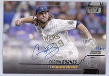 2022 Stadium Club Oversized Box Topper Autographs Corbin Burnes #OBA-CB card