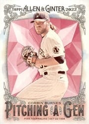 2022 Topps Allen & Ginter Pitching a Gem Corbin Burnes #PAG-21