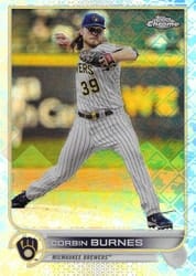 2022 Topps Chrome Logofractor Edition Base Set Corbin Burnes #56 card