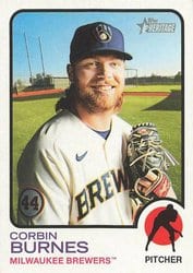 2022 Topps Heritage Base Set Corbin Burnes #15 card