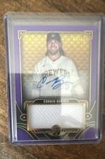 2022 Topps Triple Threads Autograph Single Jumbo Relics Corbin Burnes #ASJR-CB card