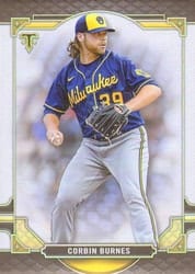 2022 Topps Triple Threads Base Set Corbin Burnes #10 card