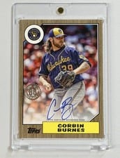 2022 Topps Update 1987 Topps Autographs Corbin Burnes #87BA-CB card