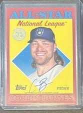 2023 Topps 1988 Topps Baseball All-Star Autographs Corbin Burnes #88ASA-CB card