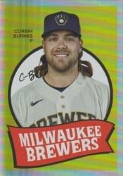 2023 Topps Archives 1969 Team History Foil Corbin Burnes #69T-31 card