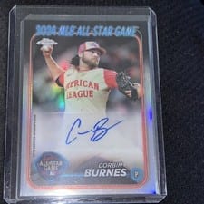 2024 Topps Chrome Update 2024 All-Star Game Autographs Corbin Burnes #ASGCA-CB card
