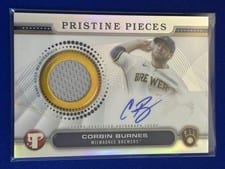 2024 Topps Pristine Pieces Autograph Relic Corbin Burnes #PPAR-CB card