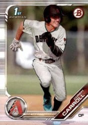2019 Bowman Draft Base Set Corbin Carroll #BD-125 card